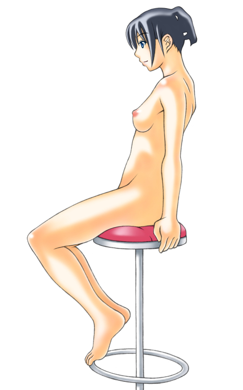 椅子に座る（中心／真横）