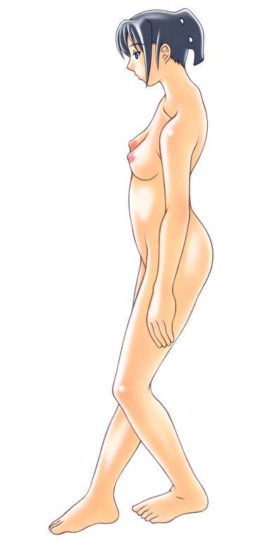 片足を下げる（中心／真横）