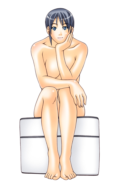 椅子に座る（中心／正面）